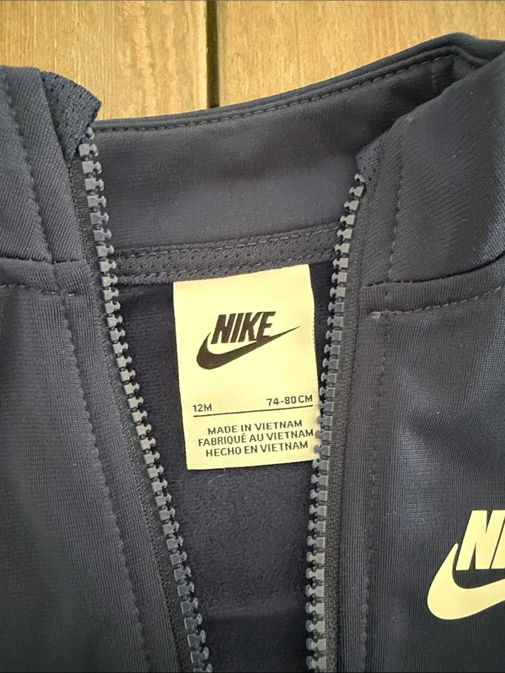 Nike Navy and White Toddler Track Jacket & Joggers Set
